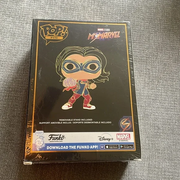Funko Pop! Pin Marvel Studios Ms. Marvel Large Enamel Pin Special Edition SE - Picture 2 of 4